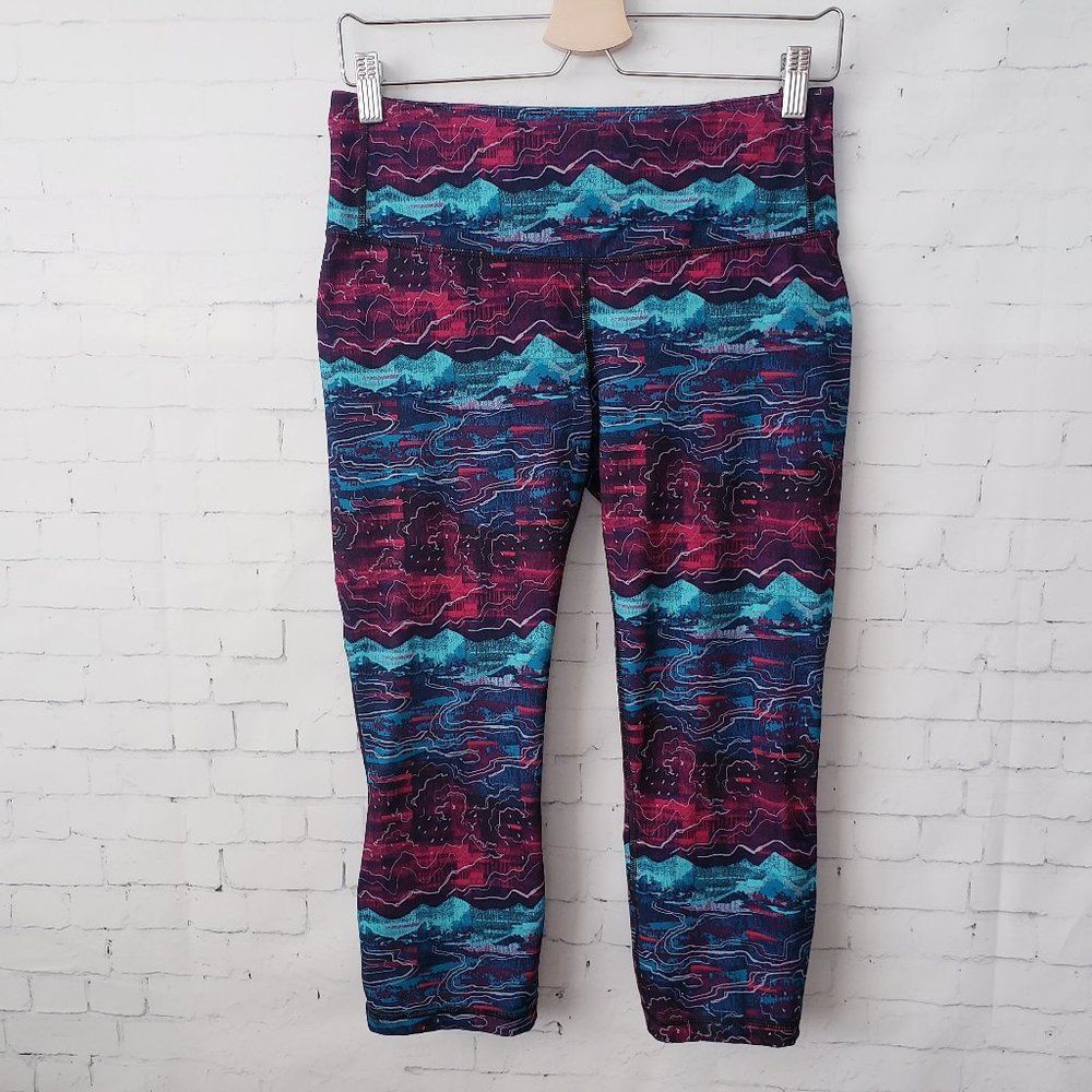 Patagonia Women's Multicolor Patterned Leggings - Teal & Magenta